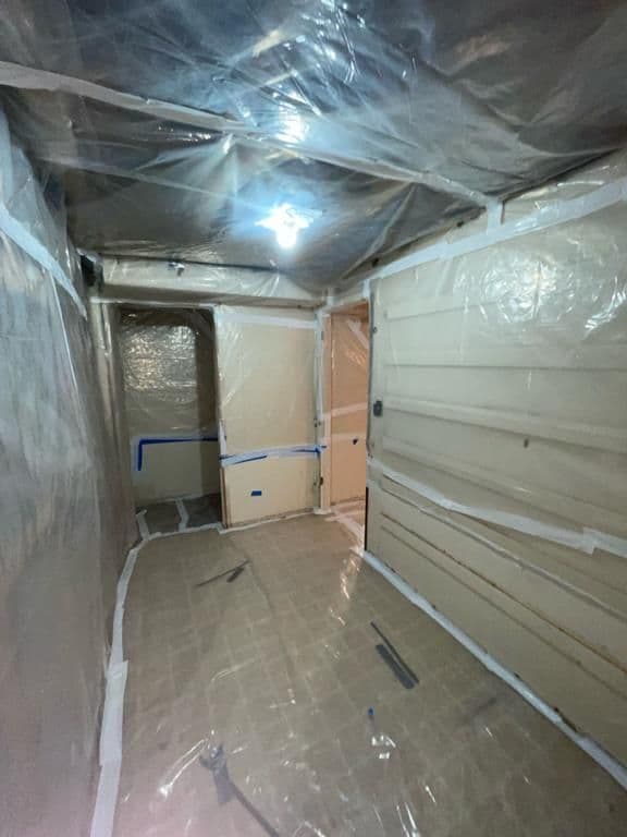 Asbestos containment — before