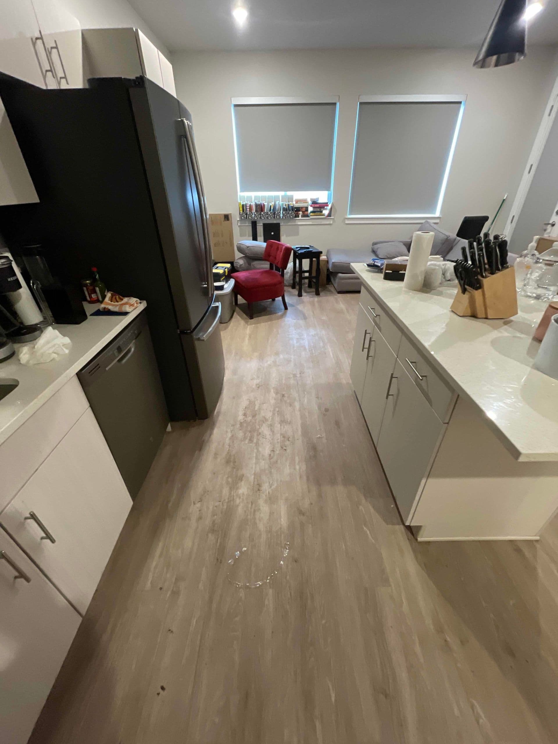 Kitchen hoarding cleanout — after