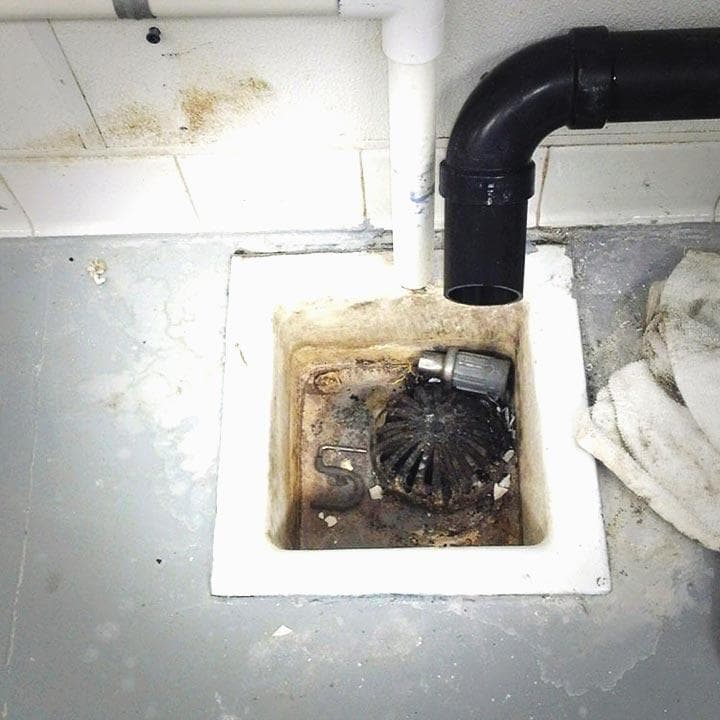 Commercial janitorial visit — before